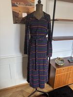 70s 70er Vintage Lurex Kleid S Retro