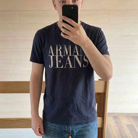 Armani Jeans Vintage Armani Jeans T-shirt Blue