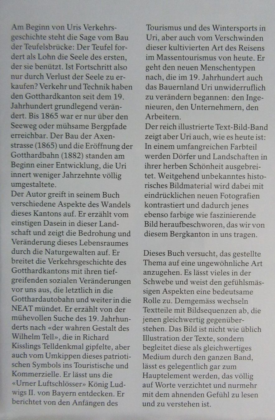 Bücher: Adieu - Altes Uri • Aspekte des Wandels eines Kantons – Gebraucht aus Auenstein von Padabimbim 1