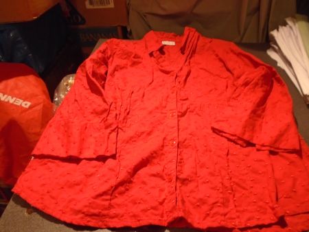 Bluse Grösse 42, Biaggini, rot/Muster