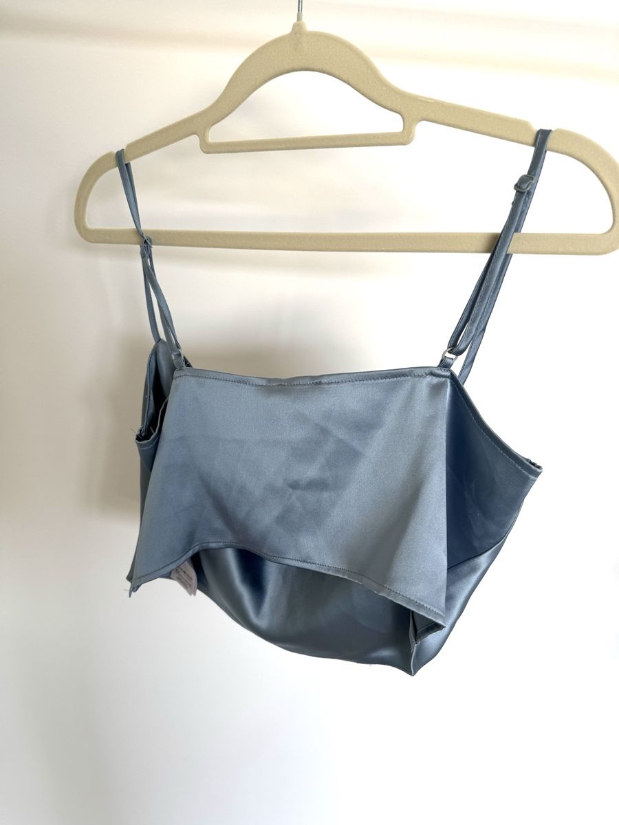 Na-kd Tops: NA-KD Satin Top Blau Grösse 38 elegant – Neu (gemäss Beschreibung) aus Zürich von di_archive 2