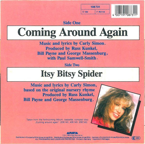 Schallplatten: Simon Carly: Coming Around Again 7" – Gebraucht aus Steinhausen von Vilivinili 1