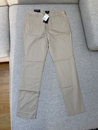 H&M Chino Hose Beige, Neu mit Etikett, Slim Fit, Gr. 46