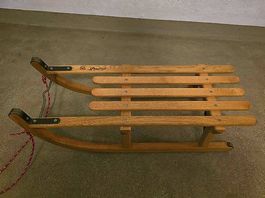 Davos Schlitten ORIGINAL. Davoser Holzschlitten Classic.