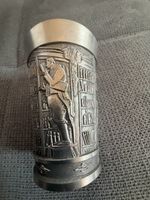 Zinnbecher Grenningloh 95 Prozent Zinnrelief Motiv