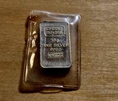 Silberbarren 10g Credit Suisse 999.9
