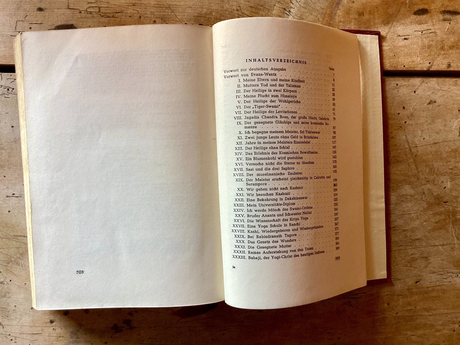 Livres: Yoganada, Autobiographie eines Yogi,  deutsche EA, 1950 – D'occasion à Ronco sopra Ascona par R66sA22 4