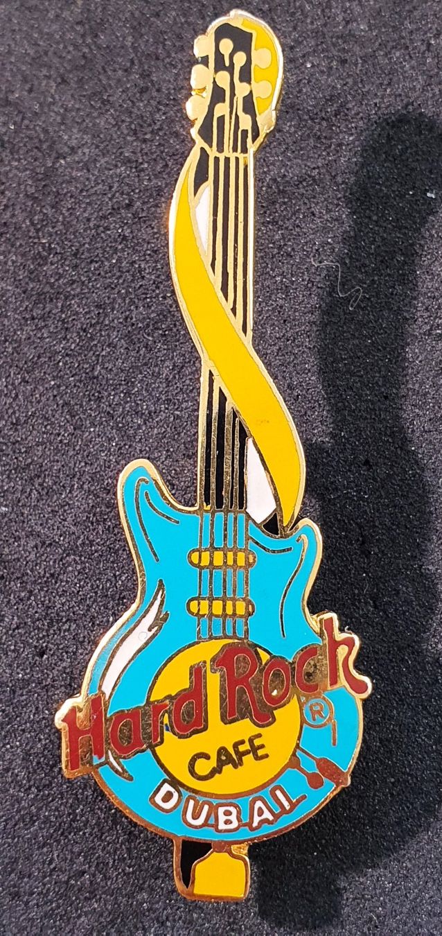 Spille & Fermagli: BB570 - Brosche Hard Rock CAFE DUBAI / Gitarre – Usato da Reinach BL venduto da Boston-Verkauf