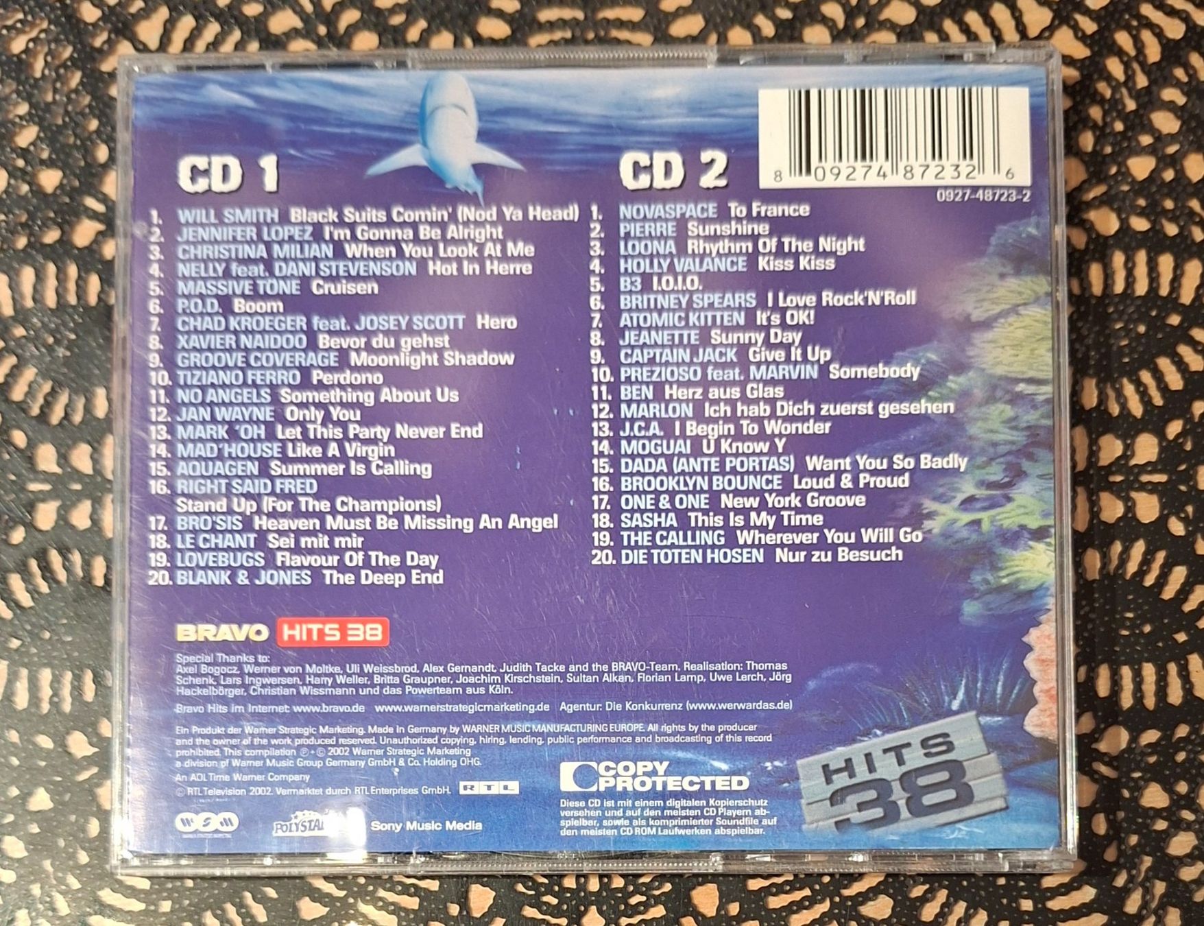 CDs: Bravo Hits 38, Doppel CD, 2002, Hit Compilation, Sampler – Gebraucht aus Amriswil von Celini3 1