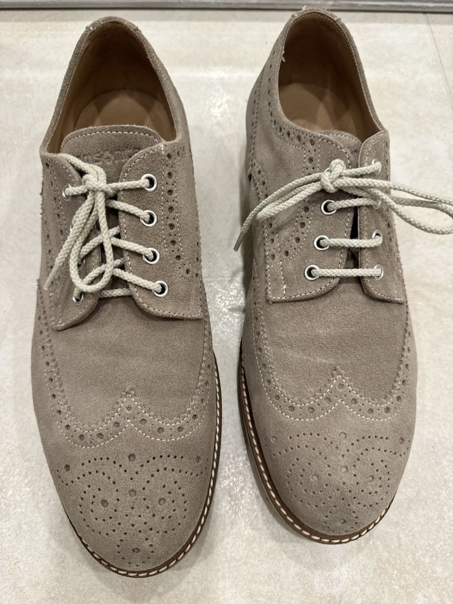 Scarpe da uomo: Samsonite Suede Brogues - mauve color – Usato da Corsier GE venduto da Arca_ReLife 3