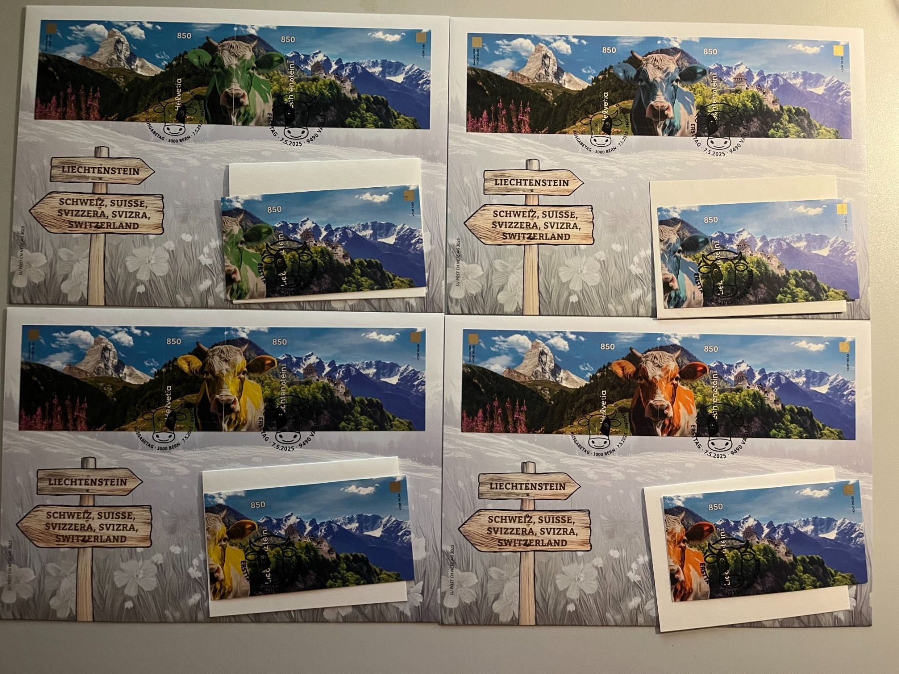 Tutti i francobolli: 4 FDC + 4 Blöcke ET - Crypto Stamp CHLI - CH-LI – Nuovo e nell'imballaggio originale da Arch venduto da Noah819