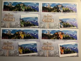 4 FDC + 4 Blöcke ET - Crypto Stamp CHLI - CH-LI