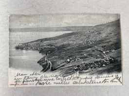 Alte Ansichtskarte Lavaux 1904, seltenes Sammlerst