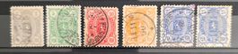 Finnland 1901: Freimarkenserie Wappen / Russisch (6 W. gest.