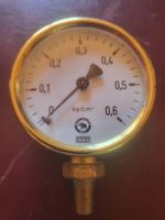 Manometer Druckanzeige 0 bis 0.6 kp/cm2 gebraucht.