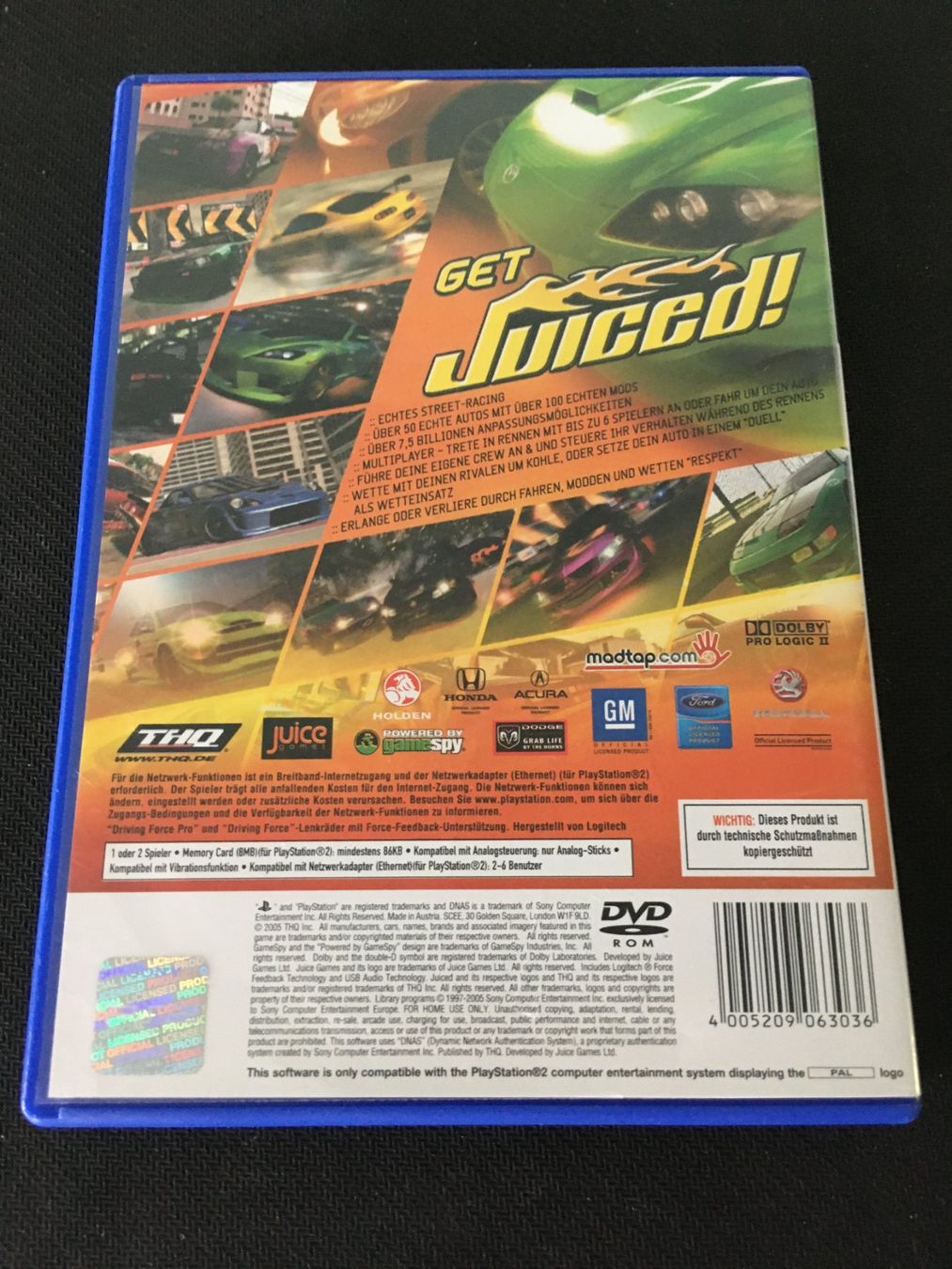 Sony Spiele: Juiced für PS2 / Playstation 2 – Gebraucht aus St.Gallen von sjosjo 1