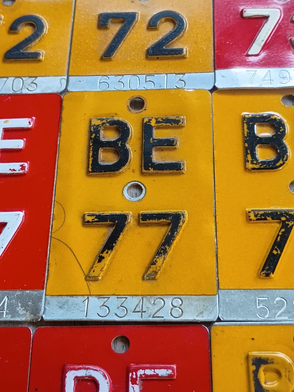 Schilder: Vintage Velonummern – Gebraucht aus Kirchlindach von Chantalone 4