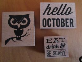 Holzstempel:  3er Set