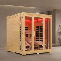 30227 Infrarotkabine BIBIONE Dual-Heizsystem Sauna mit Liege