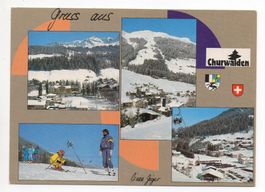 Gruss aus CHURWALDEN Skifahrer