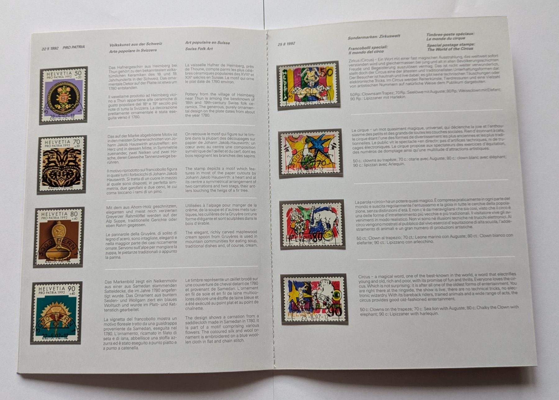 Tutti i francobolli: PTT Carnet de timbres 1992 – Nuovo (secondo la descrizione) da Estévenens venduto da Rockingirl 3