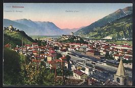 Bellinzona, Totalansicht, Castello d'Uri