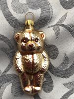 goldener Kleiner Teddy Bär Teddybär Christbaumschmuck