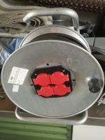 Kabelrolle m. 4 Fachsteckdose 50m Lang Neu