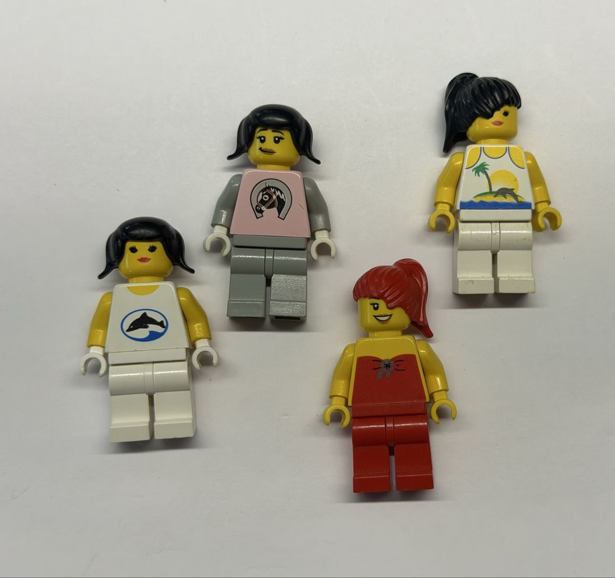 Lego Statuette: 4x Lego Figuren, Minifiguren, Mädchen. – Usato da Rheinfelden venduto da zim_2hqc