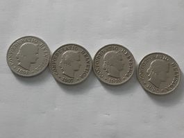 5Rp. 1898,1907,1919,1925