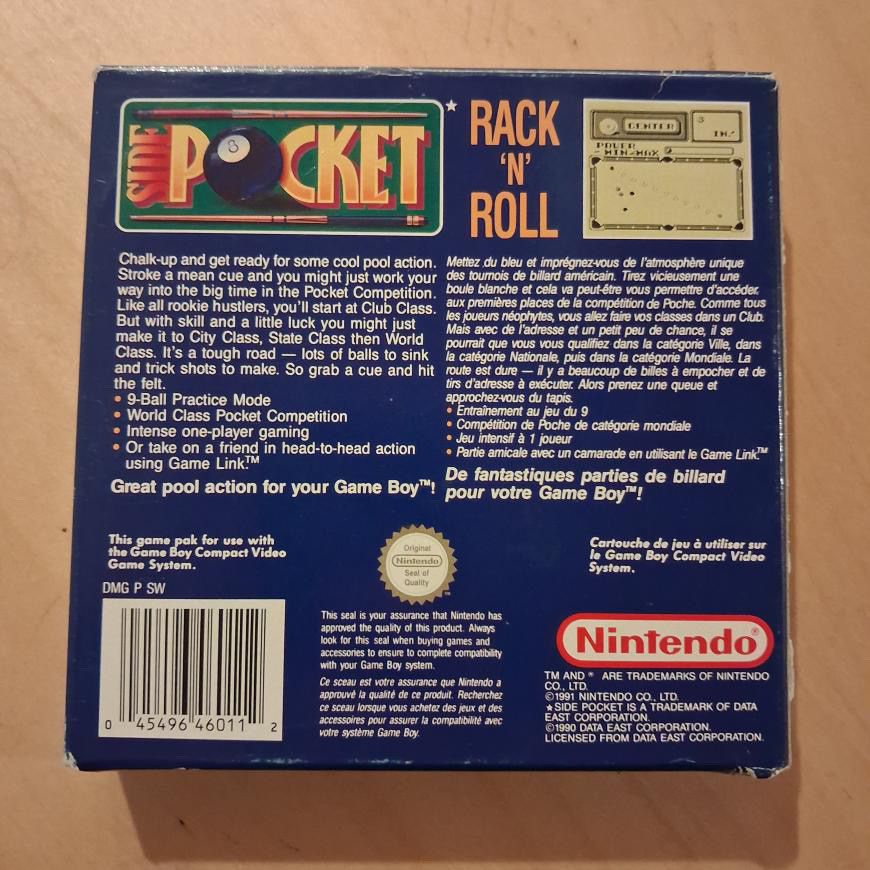 Nintendo Giochi: NINTENDO GAMEBOY - SIDE POCKET – Usato da Prangins venduto da Grenier_Swiss 1