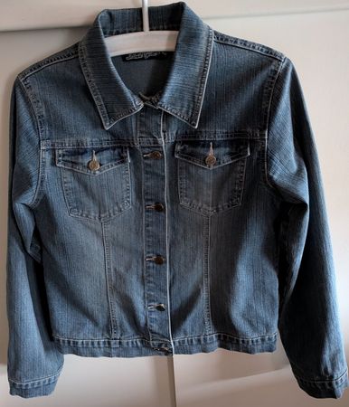 Veste en jean bleu foncé "Last girl"