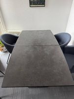 160cm Tisch mit Schieferplatte/Massivstein