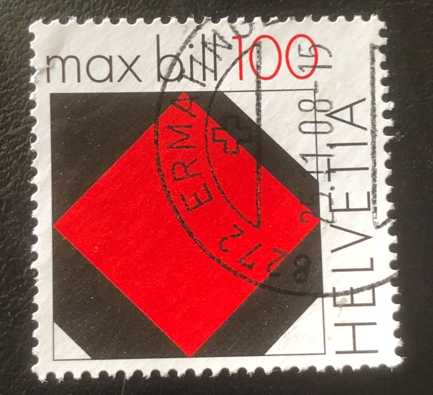 Tutti i francobolli: Nr. 1294 MAX BILL GESTEMPELT 2008  – Usato da Aarau venduto da Billa007