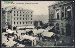 Lugano, Piazza della Riforma nel giorno 