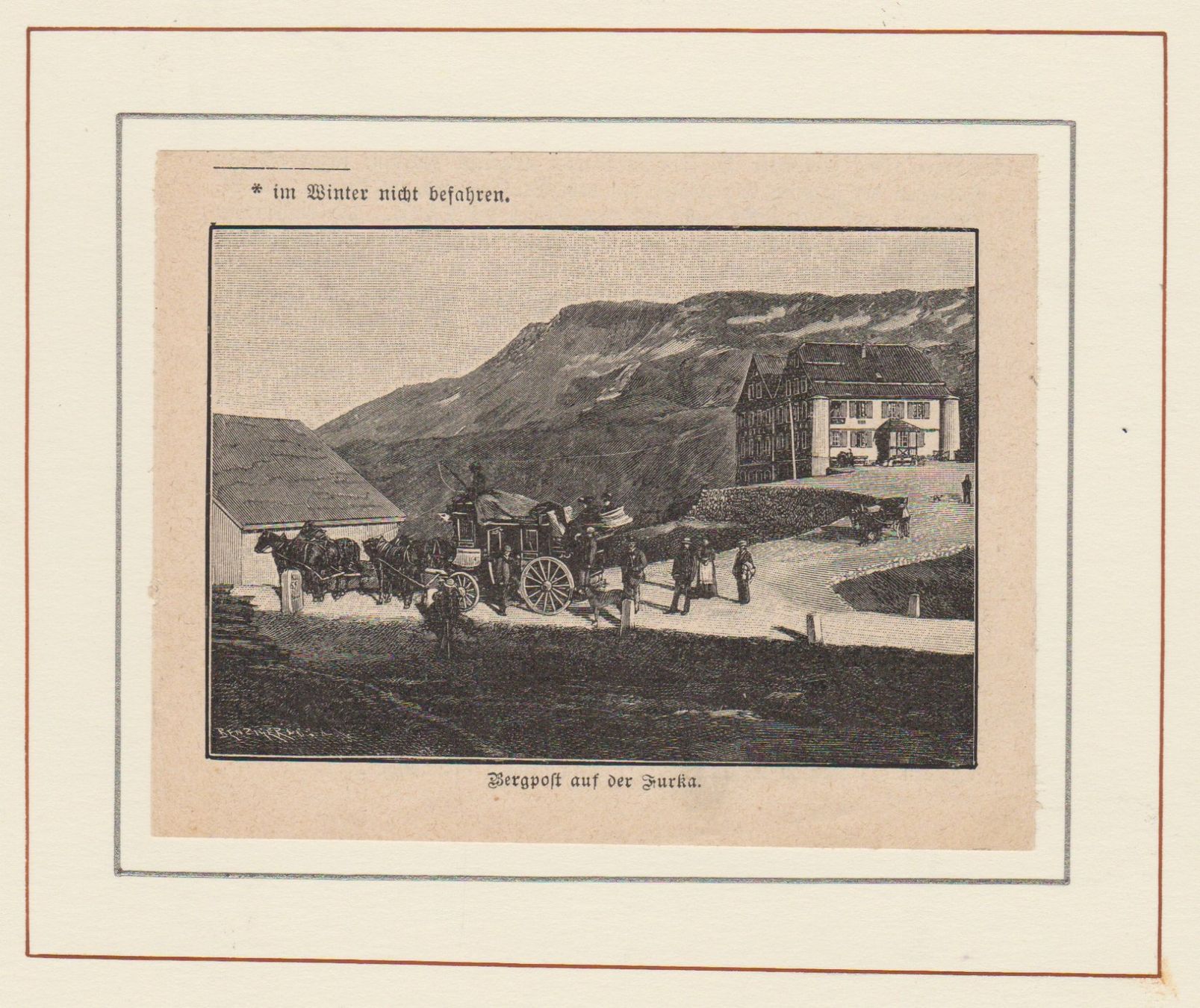 Foto & Immagini: Bergpost auf der Furka   -   altes Bildli – Usato da Vitznau venduto da Mina60