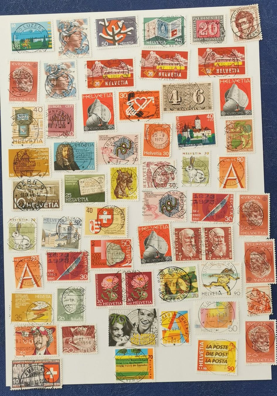 Alle Briefmarken: Voll-Stempel – Gebraucht aus Aadorf von Chnorli-Furz