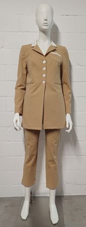 Eleganter Hosenanzug von Pamela Henson, beige, Gr. 38