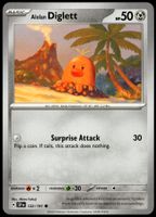 Pokémon Alolan Diglett 122/191   SV08 Surging Sparks