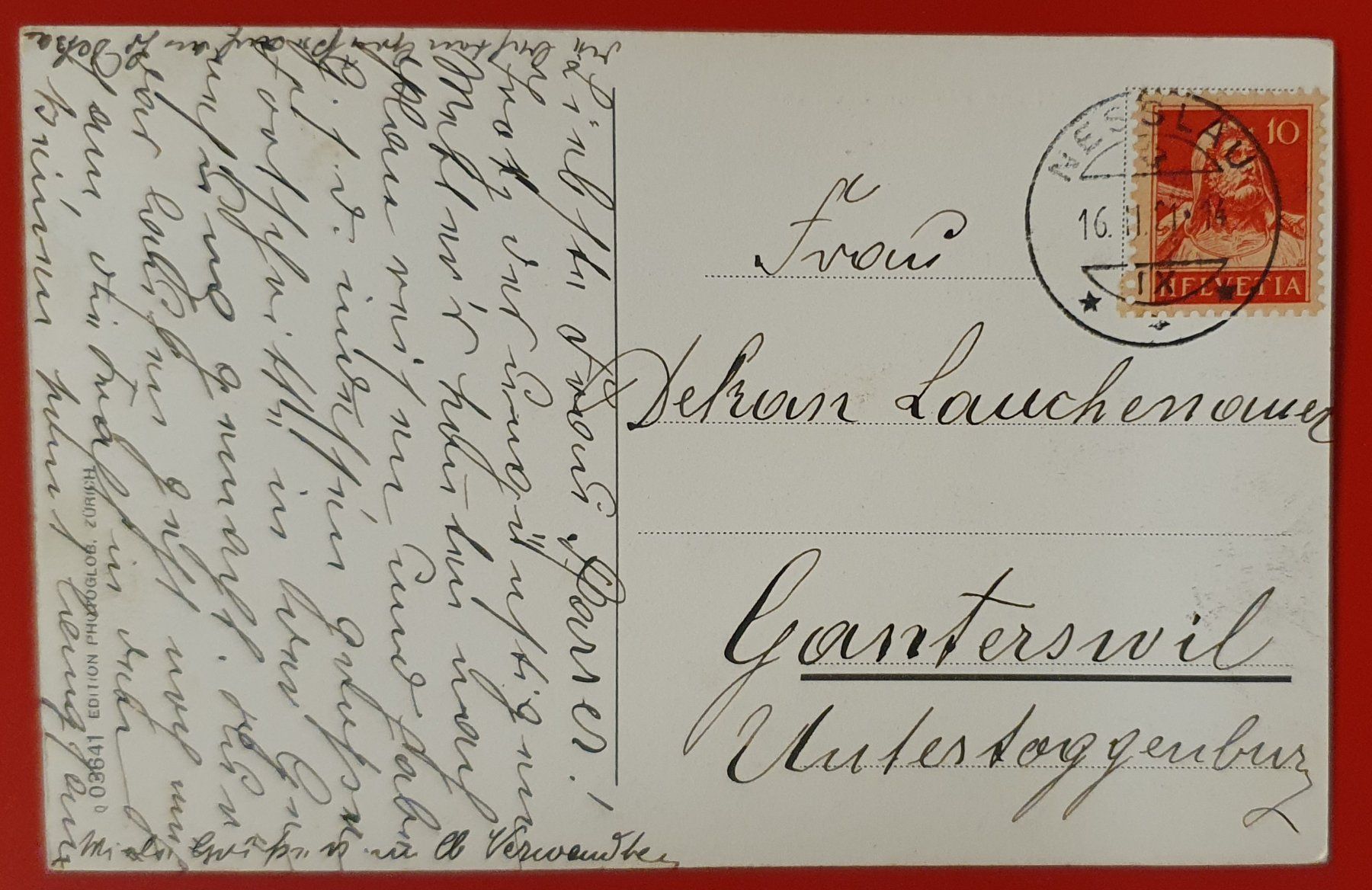 Ansichtskarten: Nesslau 1921 - Kurhotel Sternen – Gebraucht aus Kreuzlingen von Rschweiz1 1