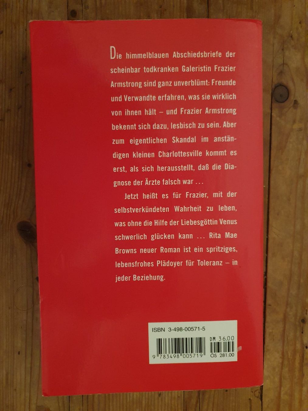 Libri: Venusneid - Rita Mae Brown – Usato da zürich venduto da tachilina 1