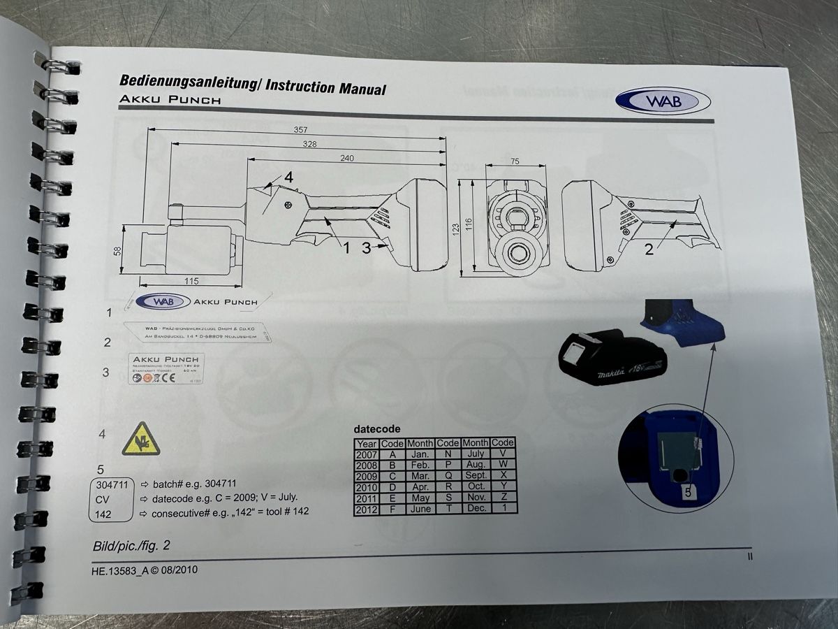 Makita Tutte le macchine: NERIOX Akku-Hydraulikstanze – Nuovo (secondo la descrizione) da Schwende venduto da weesli 8