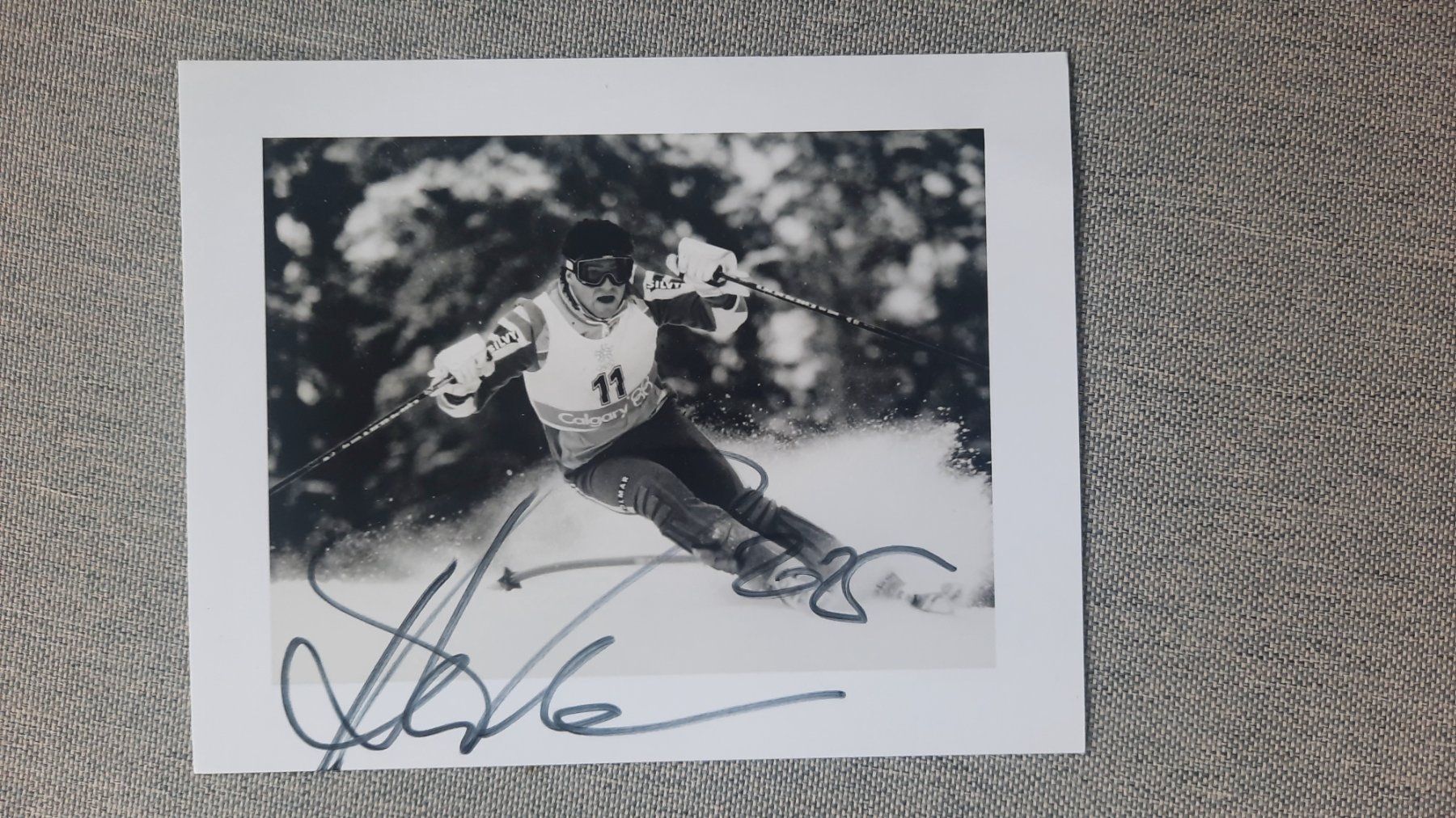 Autographes: Autogramm Alberto Tomba – D'occasion à Schmerikon par Olympia04