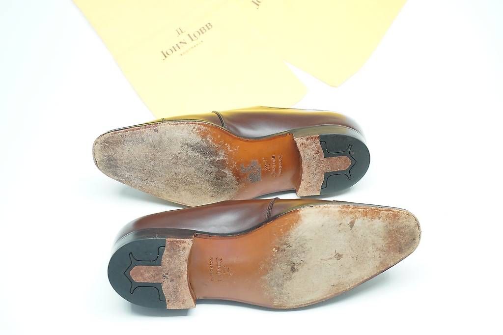 Herrenschuhe: John LOBB Double Monk Gr. 10 E Braun Lederschuhe – Gebraucht aus Zürich von hydrogenfluorid 4