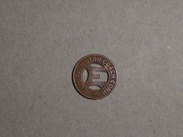 Jeton  Token  USA  Elmira Motor Coach Corp.  1949