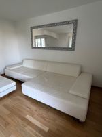 Ecksofa Leder weiss guter Zustand L-Form modulierbar