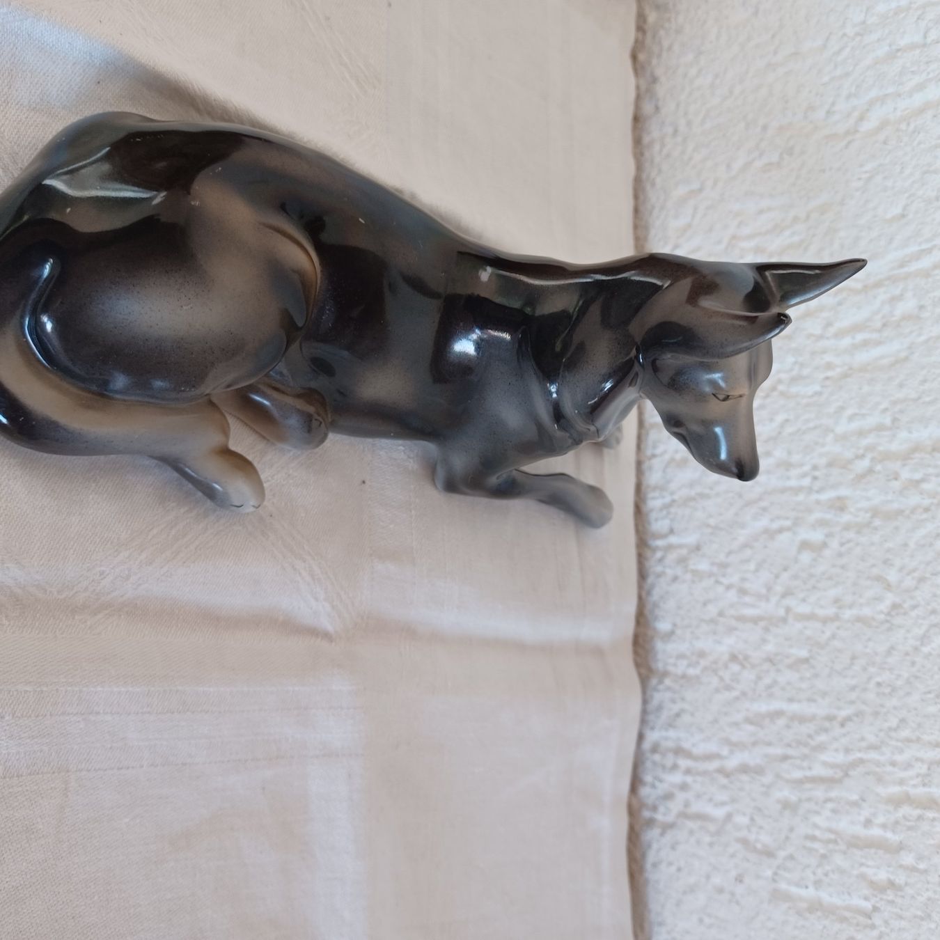 Statuette: schöner Schäferhund mit Marke – Usato da Abtwil SG venduto da luupsy 3