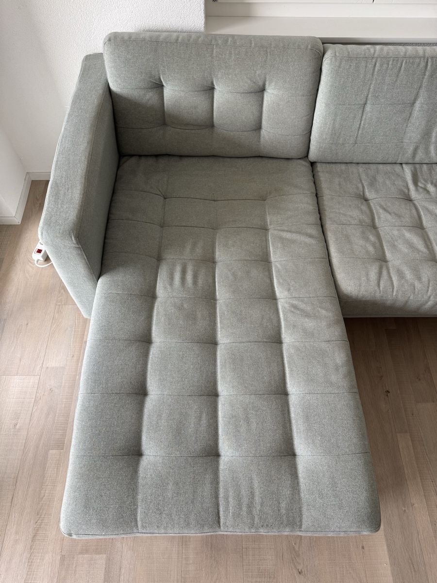 Ikea Divani: IKEA LANDSKRONA 3er Sofa mit Récamiere hellgrün – Usato da Waldkirch venduto da SuisseArchiveShop 5