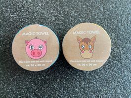 Zwei Magic Towels (Waschlappen)