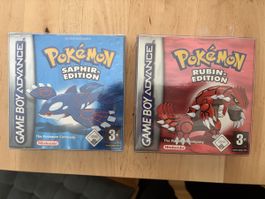 Pokemon Saphir + Rubin GBA OVP